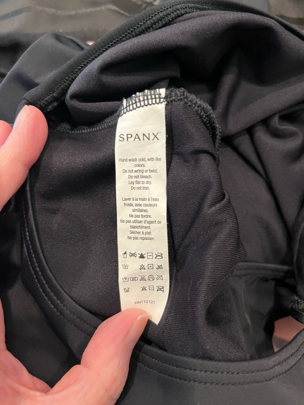 SPANX Long-Sleeve Black Women's One-Piece Swim Suit with Front Zip size 14 - Picture 7 of 7